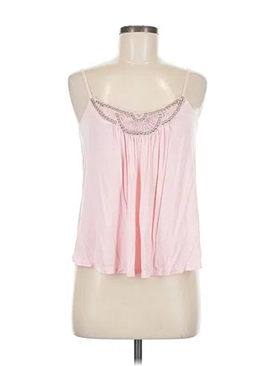 Pre-owned Candies Candie's Tank Top Pink Strapless Neckline Tops
