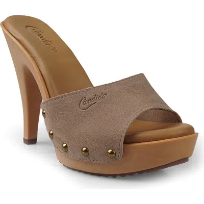 Candies Candie's Viviana Platform Sandal In Light Taupe
