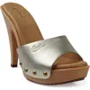 Candies Candie's Viviana Platform Sandal In Platinum
