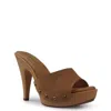 Candies Candie's Viviana Platform Sandal In Sand Suede
