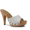 Candies Candie's Viviana Platform Sandal In White Leather