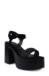 Candies Candie's Zaide Ankle Strap Platform Sandal In Black