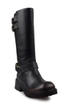 Candies Candie's Zamora Knee High Moto Boot In Brown