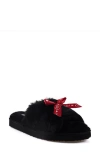 Candies Candie's Zazas Faux Fur Slide Sandal In Black