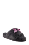 Candies Candie's Zazas Faux Fur Slide Sandal In Grey