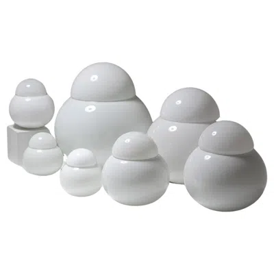 Pre-owned Candle Set Of Seven "daruma" Glass Table Lamps By Sergio Asti For , Italy, 1960s In Transparent