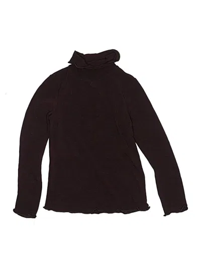 Pre-owned Candy Girl Kids' Long Sleeve Turtleneck In Brown