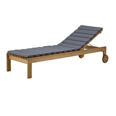 Cane-line Amaze 84.7" Long Single Chaise In Brown