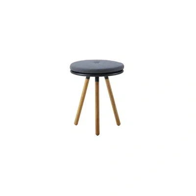 Cane-line Area Side Table With Cushion In Lava Gray