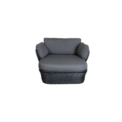 Cane-line Basket Lounge Chair In Gray,graphite