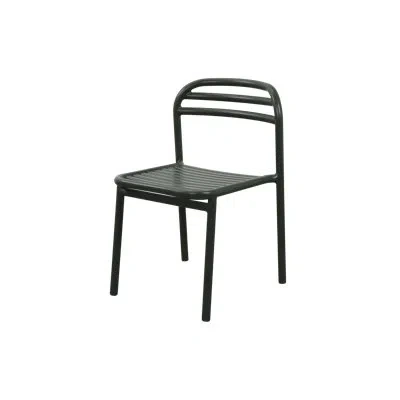 Cane-line Bliss Chair W/o Armrest, Stackable In Dark Green