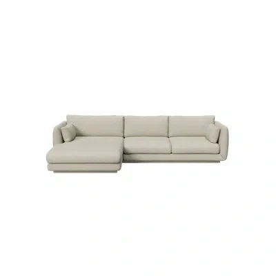 Cane-line Bloom 2-seater Sofa W/chaise Lounge Right & Plinth In Neutral