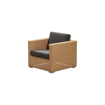 Cane-line Chester Patio Chair With Cushions In Black,natural