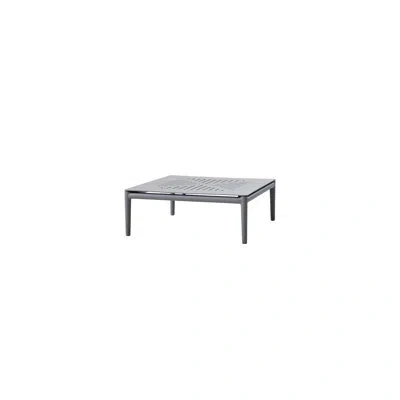 Cane-line Conic Aluminum Coffee Table In Light Gray