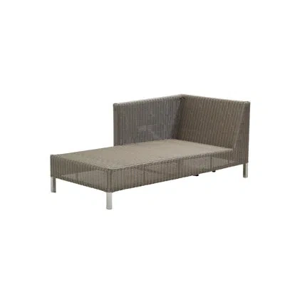 Cane-line Connect Chaise Lounge Module Sofa Right - Taupe/dark Blue
