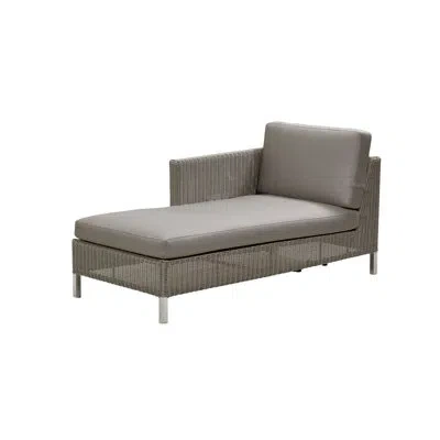 Cane-line Connect Right 60.3" Long Single Chaise In Taupe
