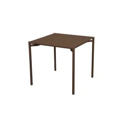 Cane-line Copenhagen Square 31.9'' L X 31.9'' W Outdoor Dining Table In Desert Red