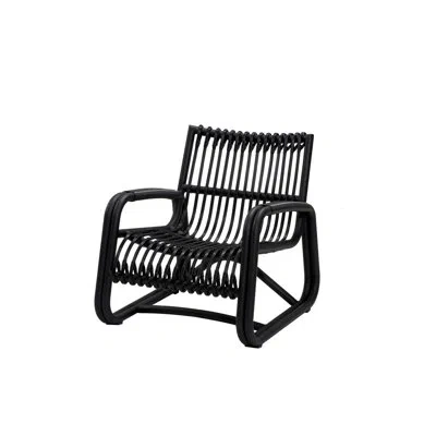 Cane-line Curve Patio Chair In Lava Gray