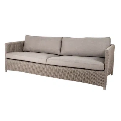 Cane-line Diamond 3-seater Patio Sofa In Taupe,taupe