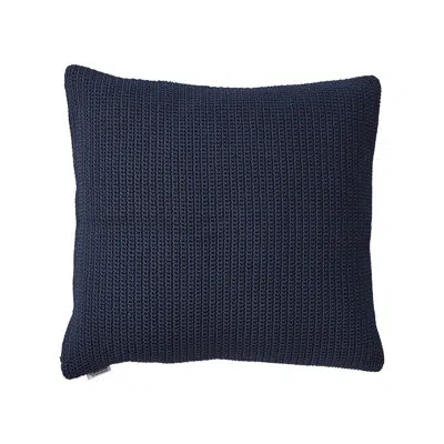 Cane-line Divine Indoor/outdoor Square Pillow Cover & Insert In Midnight Blue