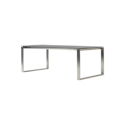 Cane-line Edge Dining Table With 120 Cm Extension In Silver
