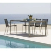 Cane-line Edge Extendable Dining Table In Concrete Gray