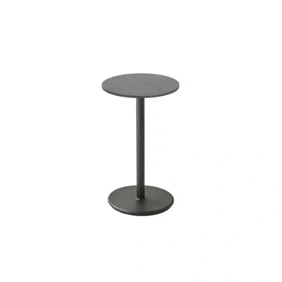 Cane-line Go Round Cafe Table - Lava Gray/dark Gray