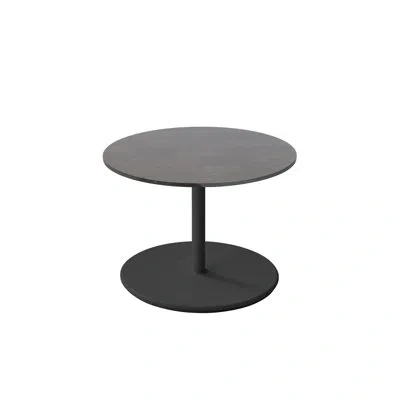 Cane-line Go Round Coffee Table Large - Lava Gray/dark Gray
