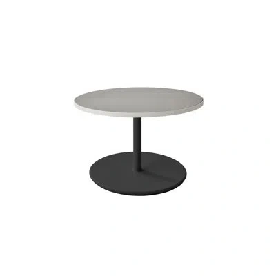Cane-line Go Round Coffee Table In Lava Gray,white,light Gray