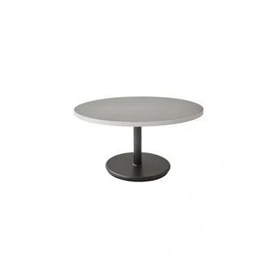 Cane-line Go Round Coffee Table In White,light Gray