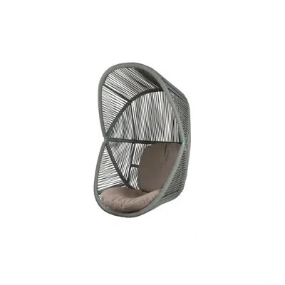Cane-line Hive Hanging Chair With  Airtouch Seat/back Cushion In Dusty Green