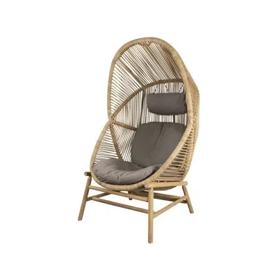 Cane-line Hive Patio Chair In Natural Teak Base With Cushions