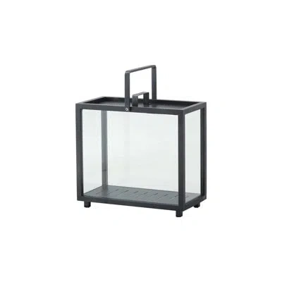 Cane-line Lighthouse 16.6" Aluminum/glass Floor Lantern In Black