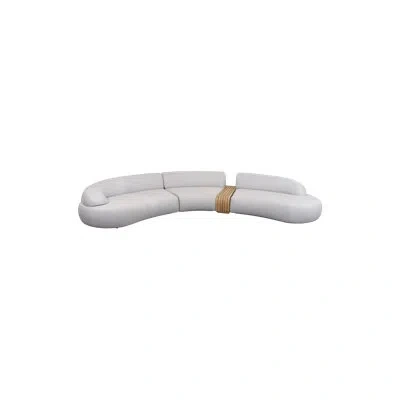 Cane-line Mellow Sofa W/right Long & Left Short Backrest In White