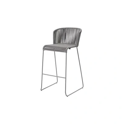 Cane-line Moments 29.6" Patio Bar Stool In Gray