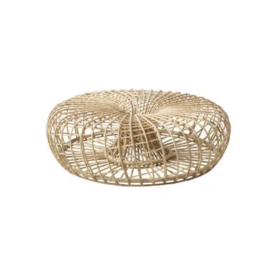 Cane-line Nest 51.2" Wide Round Pouf Ottoman