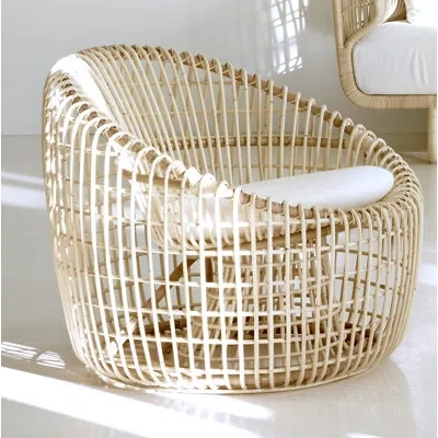 Cane-line Nest Barrel Chair In Brown