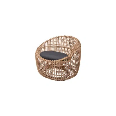 Cane-line Nest Papasan Chair With Cushions In Gray
