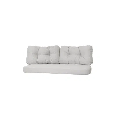 Cane-line Ocean Large 2-seater Sofa Cushion Set In White Gray Polypropylene,olefin