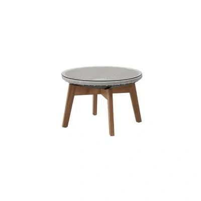 Cane-line Peacock Footstool In Brown