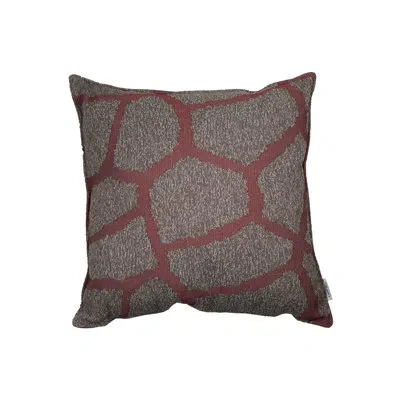 Cane-line Play Scatter Pillow Cover & Insert, 19.7 X 19.7 X 4.8 Inch In Brown,bordeaux