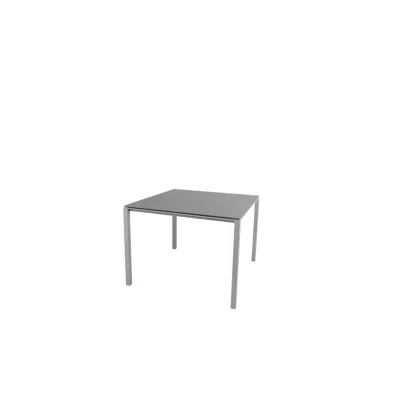 Cane-line Pure Dining Table In Basalt,light Gray