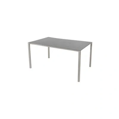 Cane-line Pure Dining Table - Taupe/basalt In Gray