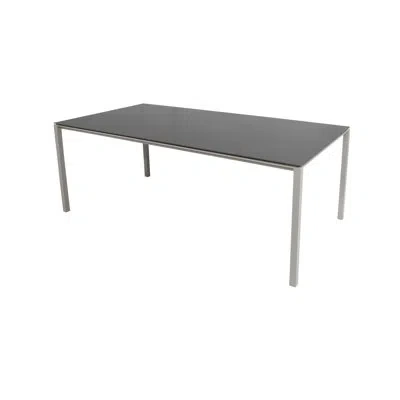 Cane-line Pure Dining Table - Taupe/nero Black In Gray