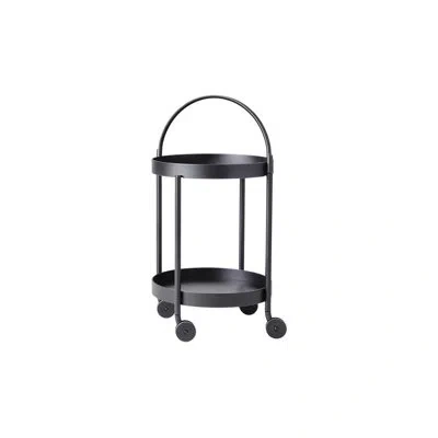 Cane-line Roll Trolley Bar Cart In Lava Gray