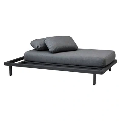 Cane-line Space 2-seater Loveseat In Gray