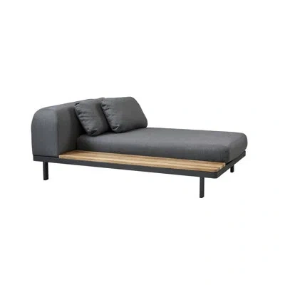 Cane-line Space 2-seater Module Sofa - Gray/teak
