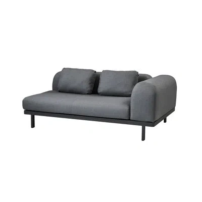 Cane-line Space 70.9" Wide Loveseat With Cushions In Light Gray