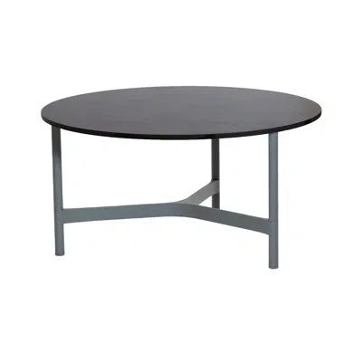 Cane-line Twist Coffee Table Large - Light Gray/dark Gray