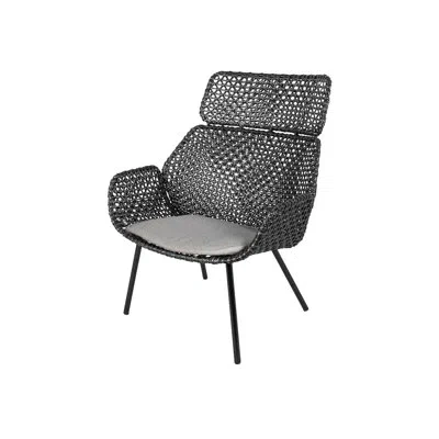 Cane-line Vibe Highback Armchair In Taupe